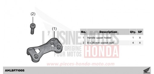 ALUMINIUM HANDELBAR HOLDER CB750AS de 2025